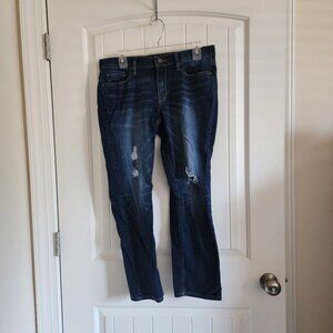 a,n,a Skinny Boyfriend Crop Jeans Size 8